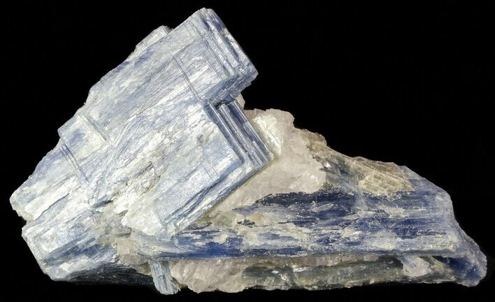 Vibrant Blue Kyanite Crystal In Quartz - Brazil #56934